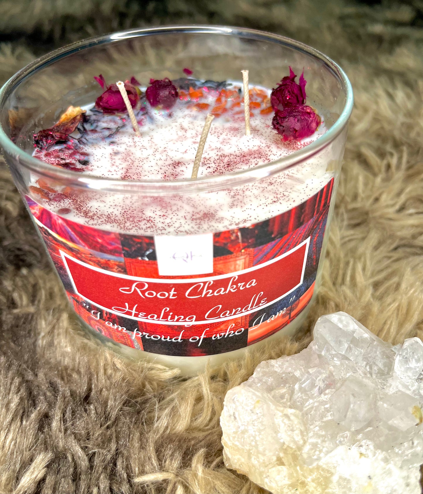 ROOT CHAKRA HEALING CANDLE đ´